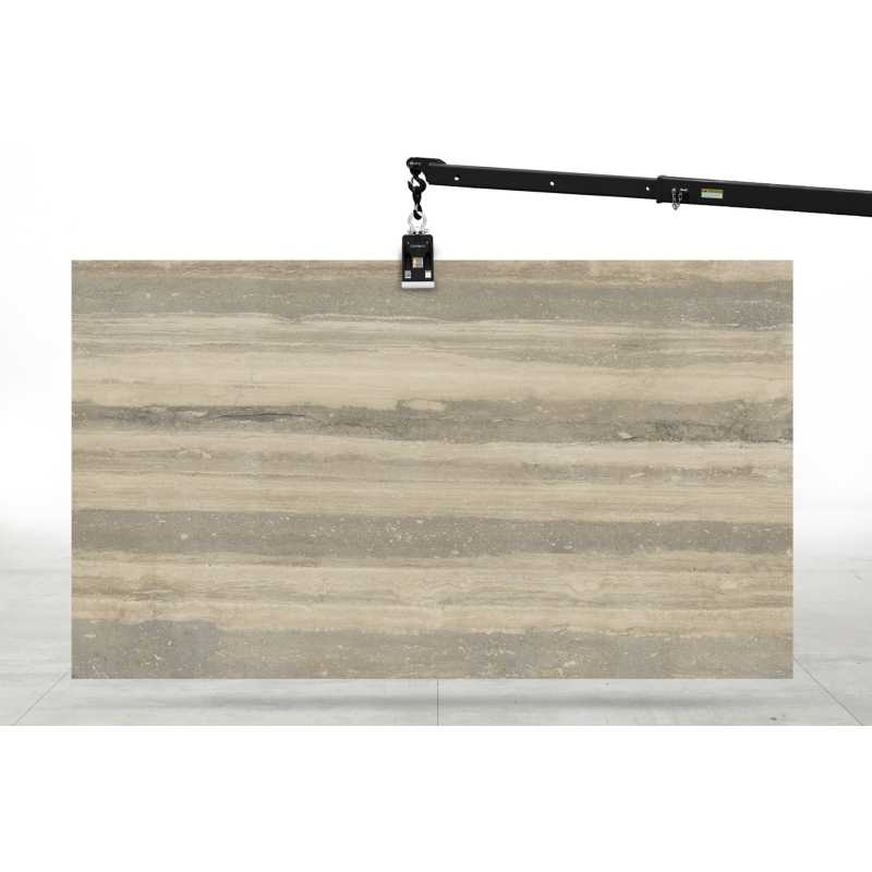 Roman Silver Honed Filled Travertine Slab Bl. 521724