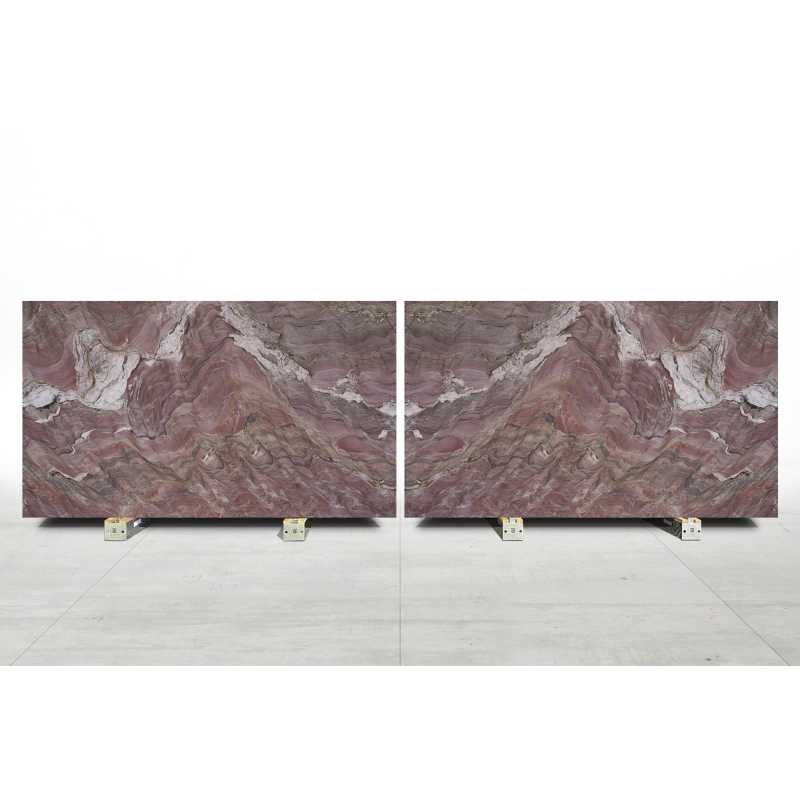 Pink Fusion Leathered Quartzite Slab Bl.294B
