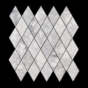 Super White Dolomite Diamond Honed Mosaic Tile 54x92