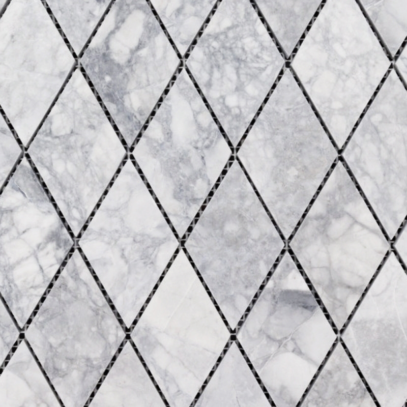 Super White Dolomite Diamond Honed Mosaic Tile 92x54