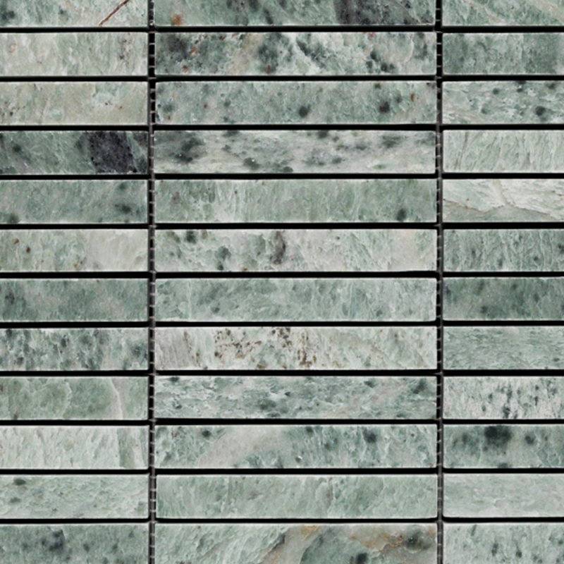 Green Celeste Kit Kat (Finger) Honed Marble Mosaic Tile 98x15