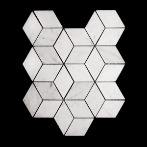 Carrara Diamond Cube Honed...