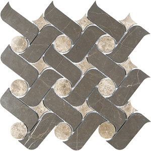Ark Vinalisa Brown & Emperador Light Natural Stone Mosaic Tile