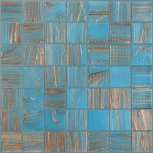 Trend Azur Square 4×4 Aquatica Italian Glass Mosaic Tiles