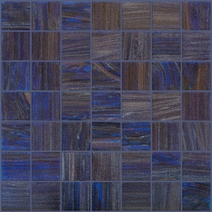 Trend Dark Blue Square 4×4 Aquatica Italian Glass Mosaic Tiles