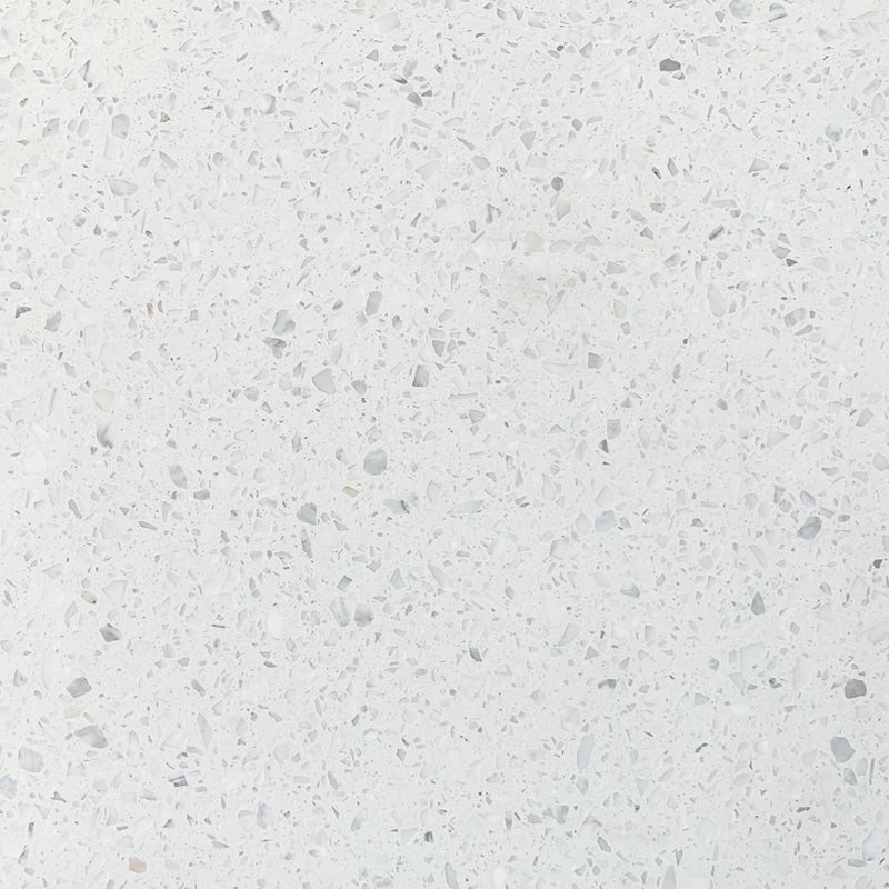 Carrara White Honed HD Terrazzo Tile