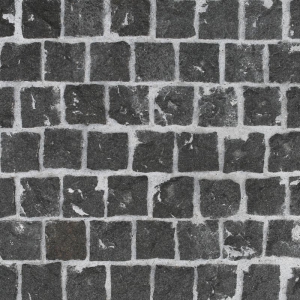Diamond Black Natural Split Brick Pattern Cobblestone Granite