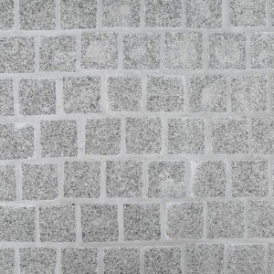 Diamond White Flamed Brick Pattern Cobblestone Granite