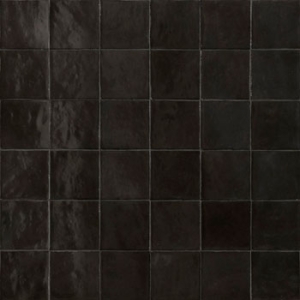 Zellige Carbone Gloss Non Rectified Ceramic Tile