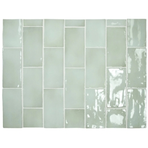Manacor Mint Gloss Non Rectified Ceramic Tile 150x75