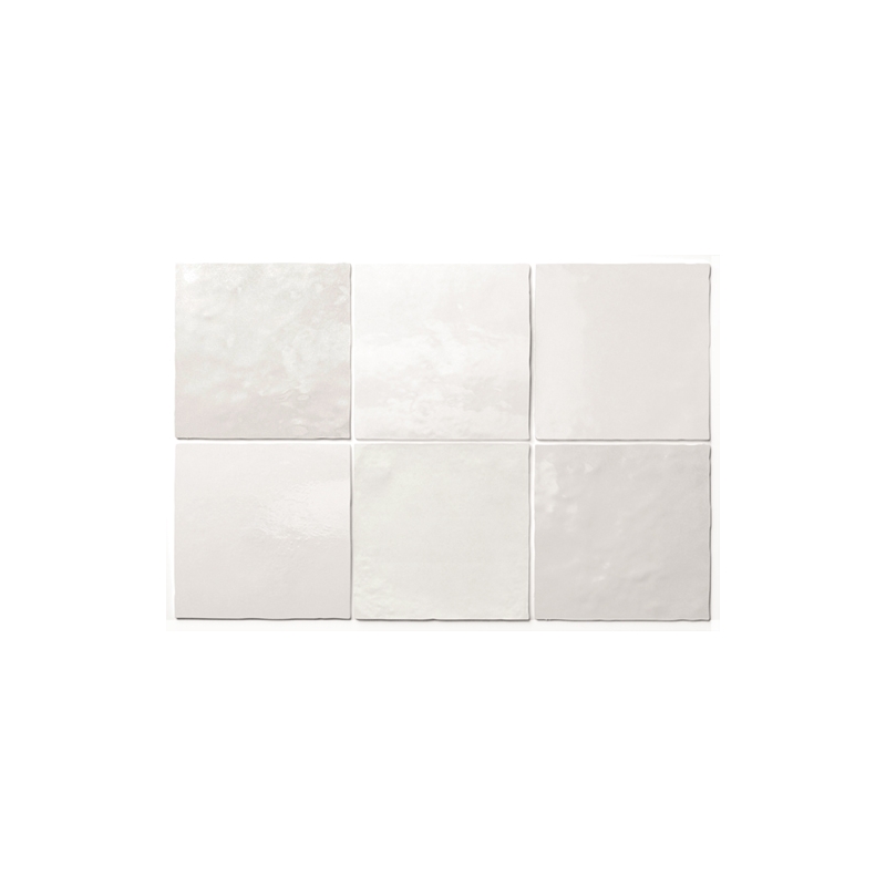 Artisan White Gloss Non Rectified Ceramic Tile 132x132