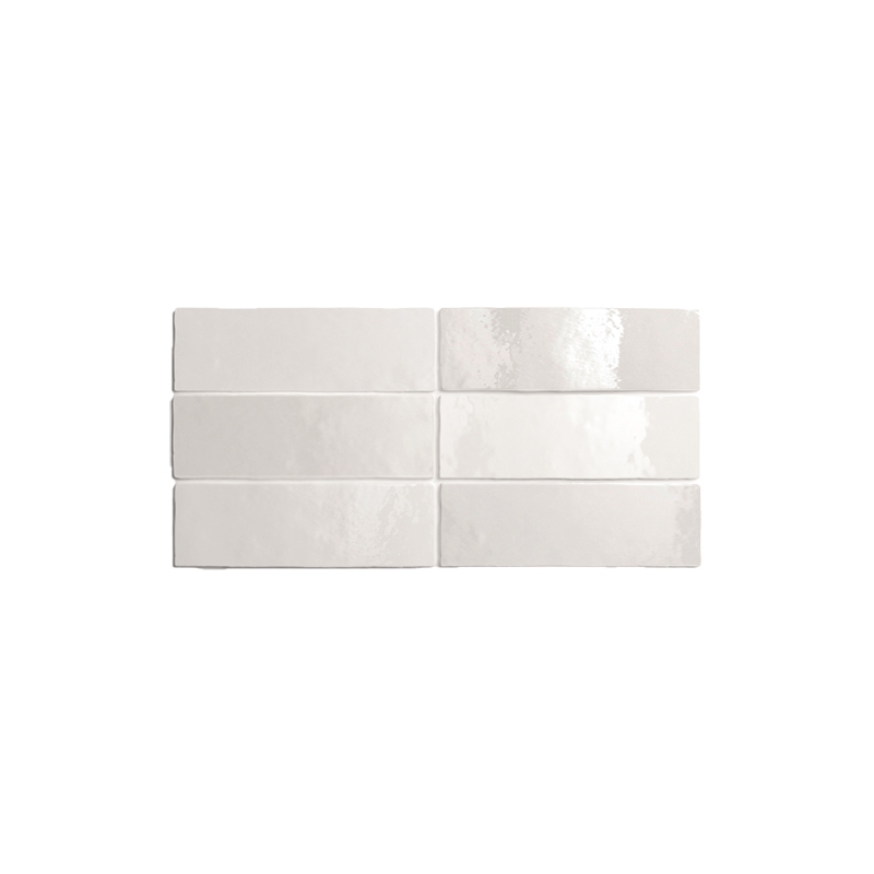 Artisan White Gloss Non Rectified Ceramic Tile 200x65