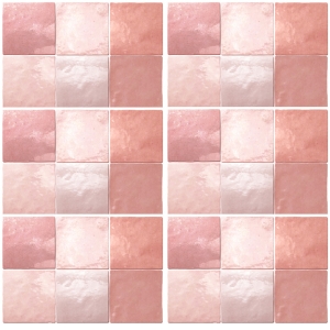 Artisan Rose Mallow Gloss Non Rectified Ceramic Tile 132x132
