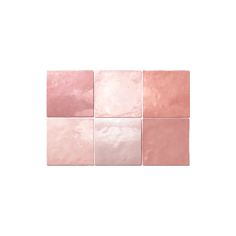 Artisan Rose Mallow Gloss Non Rectified Ceramic Tile 132x132
