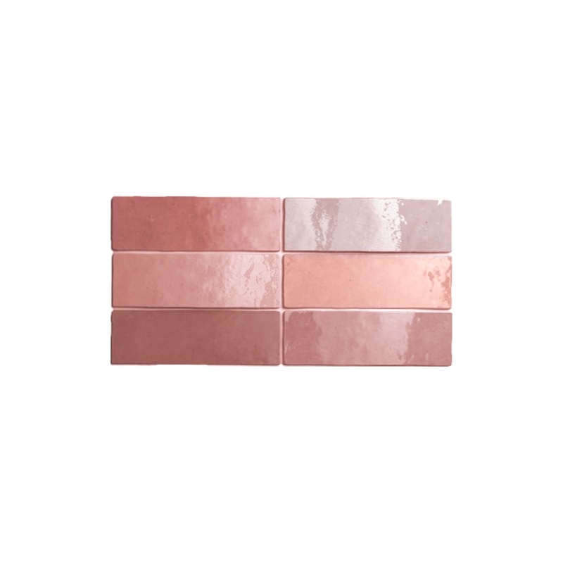 Artisan Rose Mallow Gloss Non Rectified Ceramic Tile 200x65