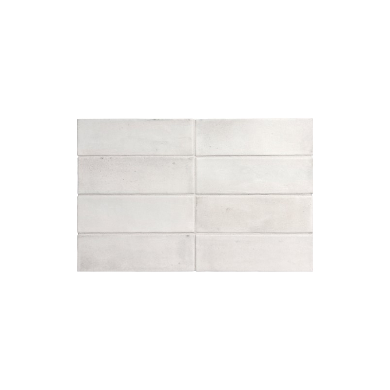 Coco White Glazed Non Rectified Porcelain Tile 150x50