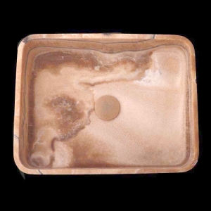 Chocolate Onyx Honed Rectangle Basin 3795