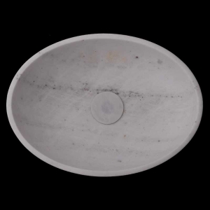 Persian White Honed Oval Basin Marble 4050