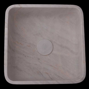 Persian White Square Basin Marble 4040