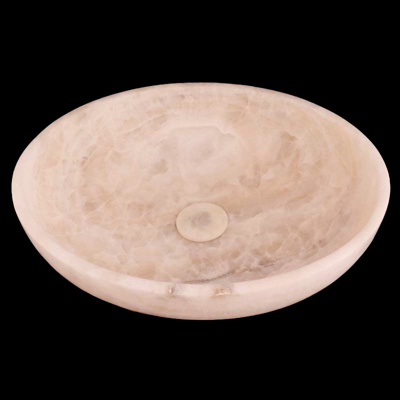 White Onyx Honed Oval Basin 4228