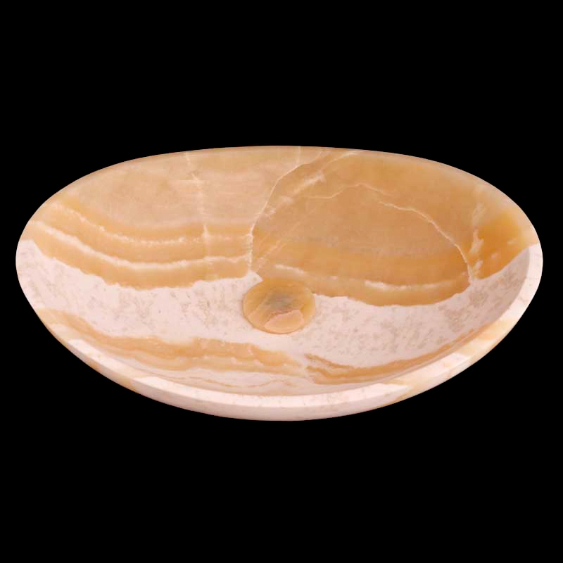 Honey Onyx Honed Concave Design Basin 4255