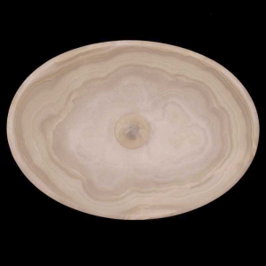 White Onyx Honed Oval...
