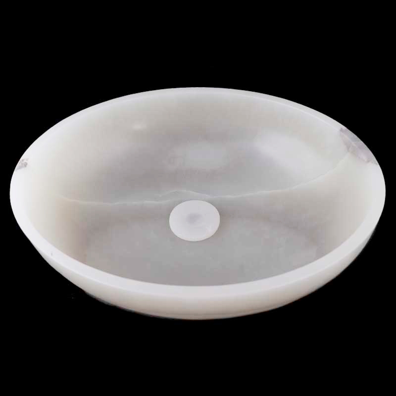 Smoke Onyx Honed Oval Basin 3996 With Matching Pop Up Waste