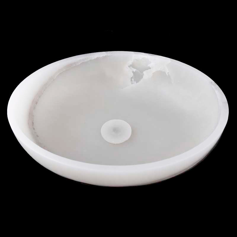 Smoke Onyx Honed Oval Basin 4006 With Matching Pop Up Waste