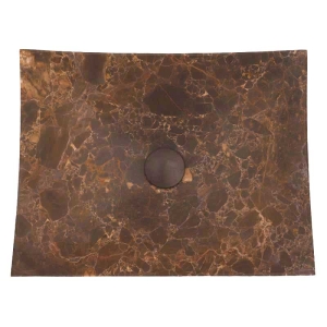 Black & Gold Honed Plate Design Basin Marble...