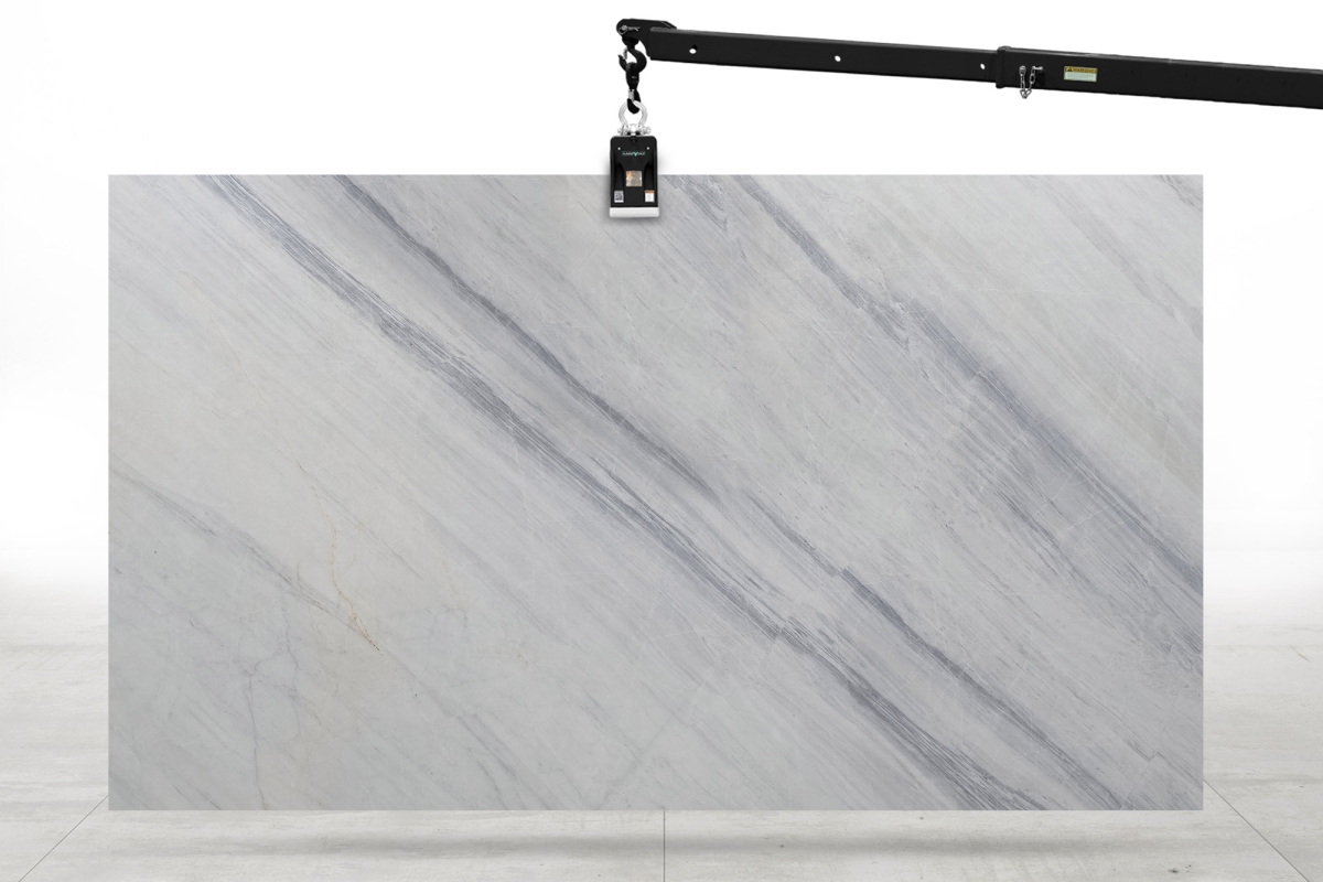 Bianca Luminous Honed Marble Slab Bl. 5010