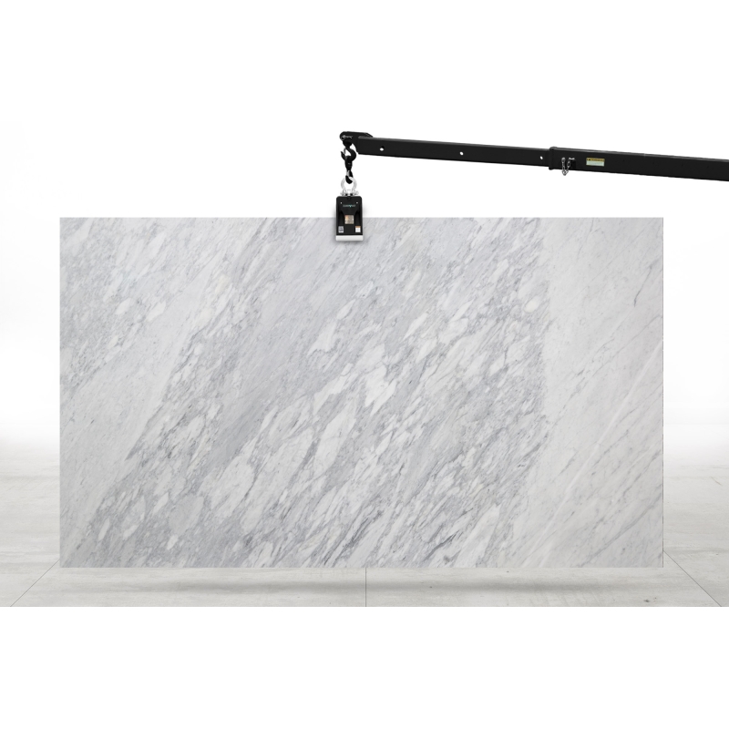 Carrara Arabescato Honed Marble Slab Bl. 24829