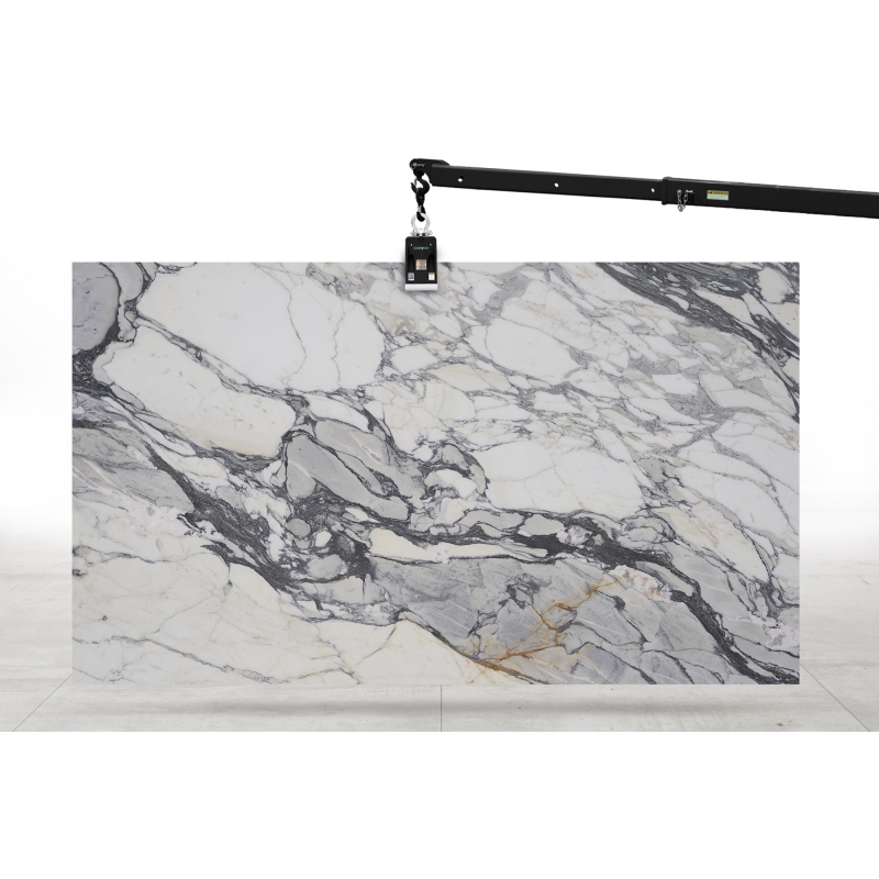Arabescato Picasso Honed Marble Slab Bl. 27785