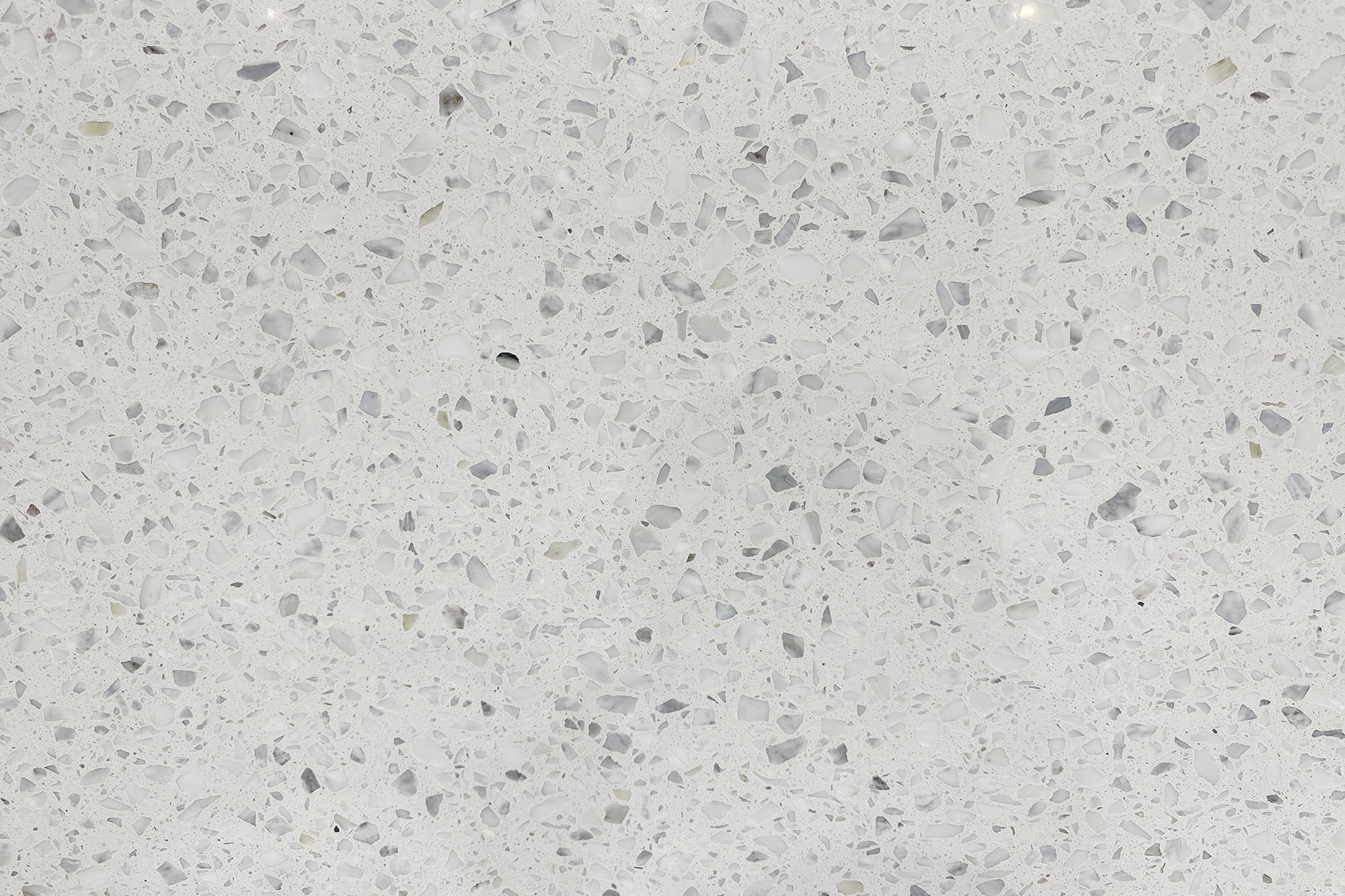 Carrara White Honed HD Terrazzo Size 3200x1600x20