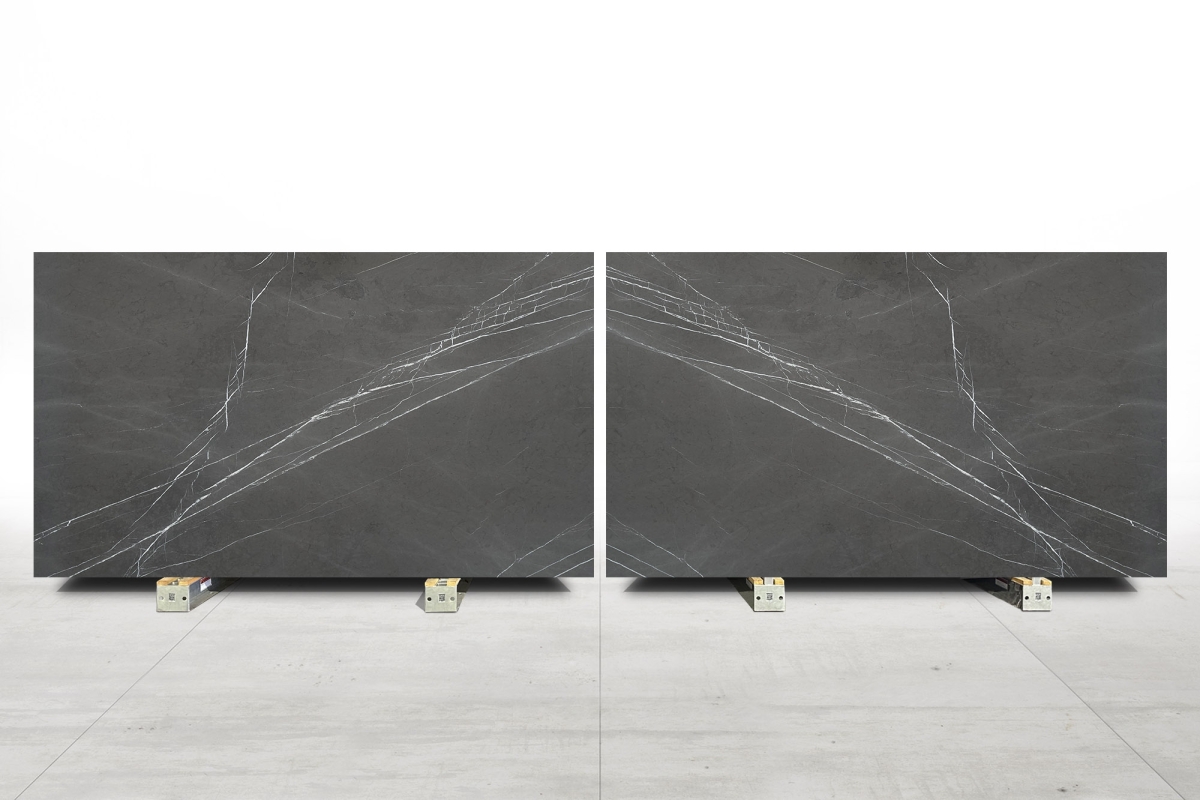 Pietra Grey Honed Limestone Slab Bl. 5018