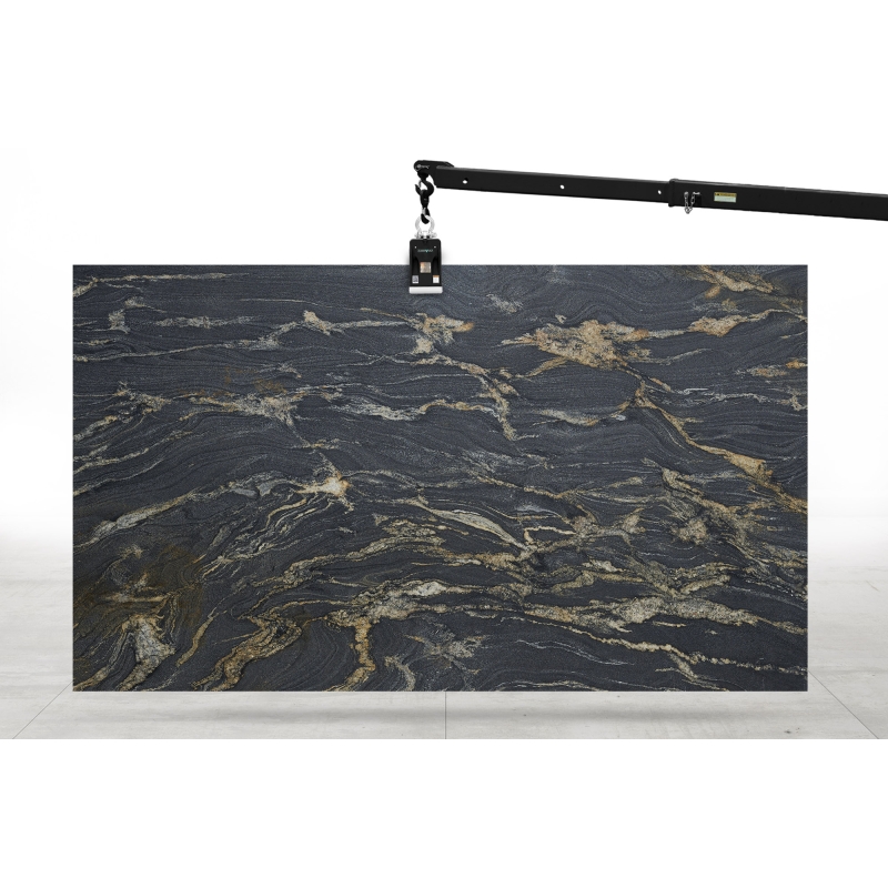 Titanium Gold Brushed Granite Slab Bl.1901