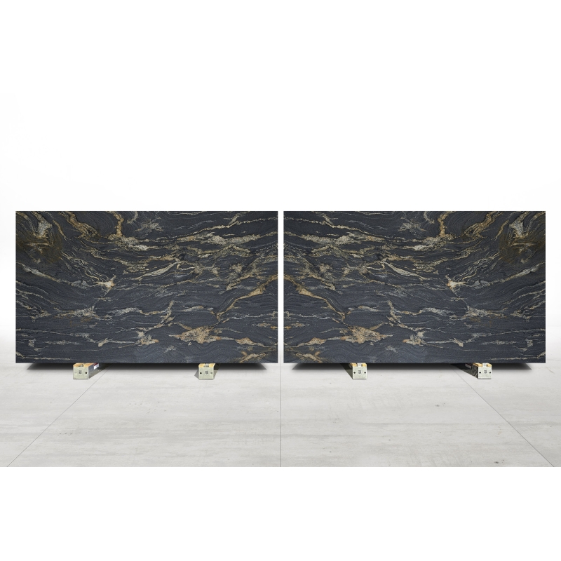 Titanium Gold Brushed Granite Slab Bl.1901
