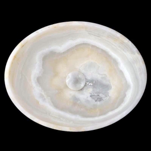 Green Onyx Honed Oval Basin 3866