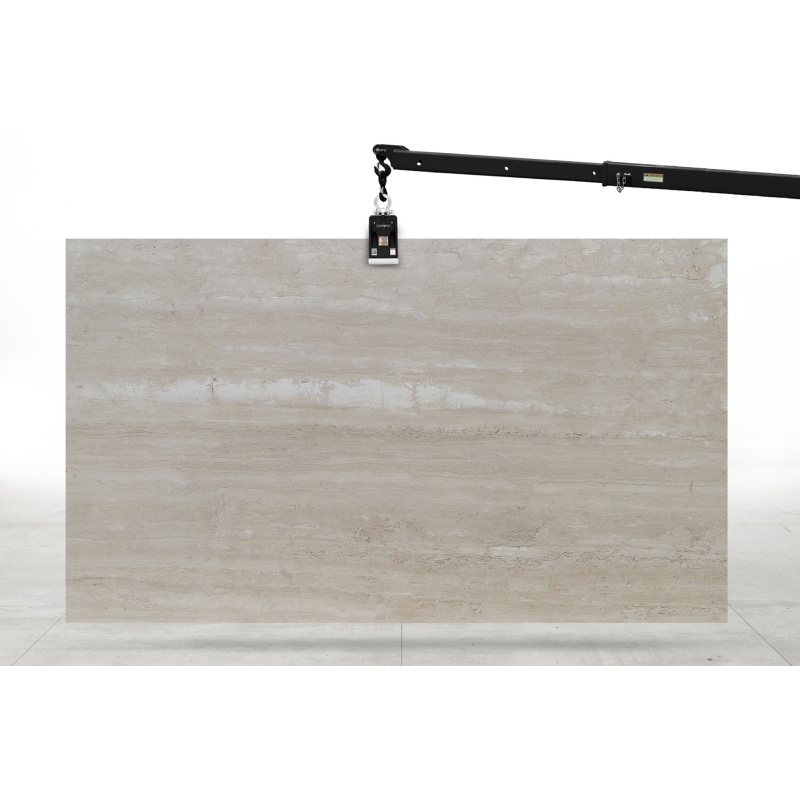 Navona Vein-Cut Honed + Filled Travertine Slab Bl. 130524C